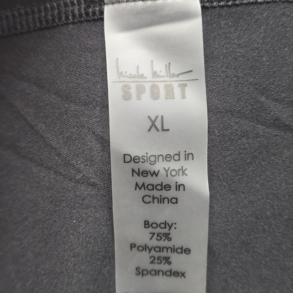 Nicole Miller Sport Golf Tennis Dress XL Moisture Wicking Crossback Black - Picture 4 of 10